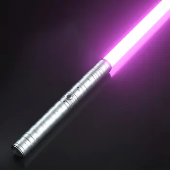 Lightsaber-Oyuncak Fx-Saber Düello-Kuvvet RGB-Kılıç-Tipi - C Şarj edilebilir Metal kabza Kuvvet Fx düello ışık kılıç 7 renkler