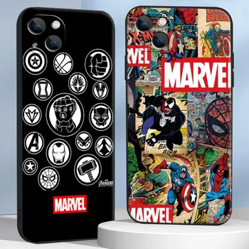 Marvel Demir Adam Örümcek Adam Telefon Kılıfları iPhone 11 12 Pro MAX 6S 7 8 Artı XS MAX 12 13 Mini X XR SE 2020 Coque Funda Carcasa