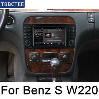 Mercedes Benz S Sınıfı için W220 1995 ~ 2005 NTG Araba Multimedya oynatıcı Android GPS otomobil radyosu Stereo Sistemi Navigasyon Haritası wıfı