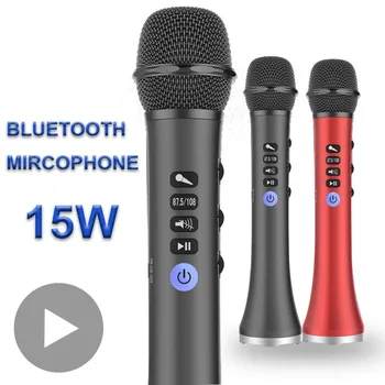 Mikrofon Kablosuz Kondenser Karaoke Mikrofon Ev Sistemi İçin Bluetooth Cep cep telefonu Şarkı Mikrofon Bluetooth Microfon Karaoke
