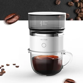 Mini Açık Kahve makinesi Makinesi Taşınabilir Elektrikli filtre kahve Yarı Otomatik Araba Ev Aletleri için Seyahat Ofis Kamp