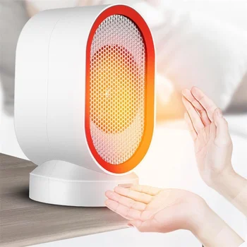 Mini taşınabilir elektrikli fan ısıtıcı Ofis ev masaüstü vantilatör ısıtma sıcak hava üfleyici taşınabilir karikatür sevimli ısıtıcı vücut ısıtıcı
