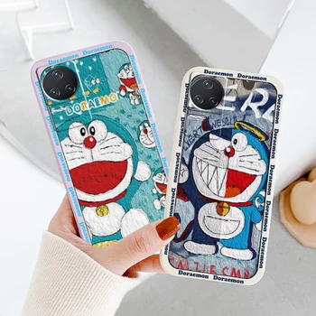 Moda serin stil Doraemon Xiaomi Redmi İçin K50 K40 Oyun K30 K30S 10 10C 10X 9A 9 9T 9C 9AT 8 8A 5G Sıvı Halat Kapak