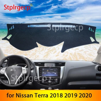 Nissan Terra 2018 için 2019 2020 Kaymaz Dashboard Kapak Koruyucu Ped Araba Aksesuarları Güneşlik Halı