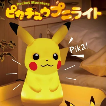 Orijinal Pokemon Periferik Ses Kontrolü Dokunmatik Dans Edecek Parlayan Pikachu Bebek Dekorasyon Lamba Gece Lambası İnteraktif Oyuncak Hediye