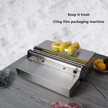 Otomatik Gıda Torbası Sızdırmazlık plastik folyoyla paketleme Sürekli Gıda Torbası Sızdırmazlık Makinesi Süpermarket Meyve Ve Sebze Sarılmak Film