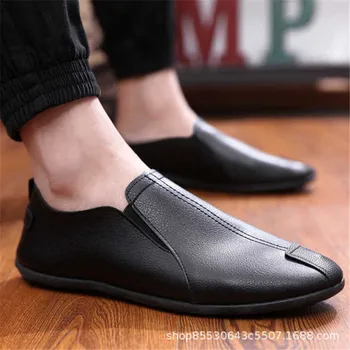 PU deri makosenler Ayakkabı Erkekler Yeni 2022 Moda Tekne Ayakkabı Adam Marka Moccasins Ayakkabı Eğlence Rahat Sürücü gündelik erkek ayakkabısı