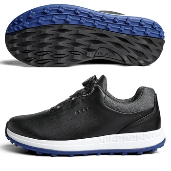 Profesyonel golf ayakkabıları Spikeless Golf Sneakers Erkekler için Anti Kayma yürüyüş ayakkabısı Açık Rahat Yürüyüş Spor Ayakkabı Erkek