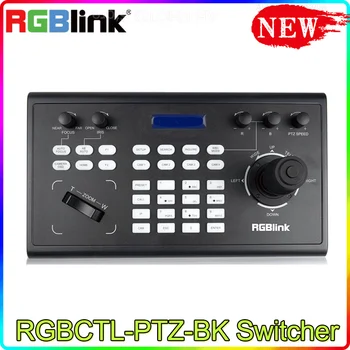 Rgblink RGBCTL-PTZ-BK Switcher PTZ Kamera Denetleyicisi ile 5 inç LCD Ekran 4D Joystick Klavye Switcher Kontrol Paneli