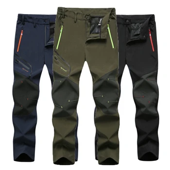 S-5XL Kamp Tırmanma Balıkçılık Trekking Yürüyüş Gevşek Erkekler Yaz Ince Hızlı Kuru Su Geçirmez Nefes Pantolon spor pantolonlar