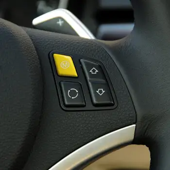 Sarı direksiyon M Modu Anahtarı Düğmesi Fit BMW 3 Serisi için M3 2007-2013 Araba Aksesuarları