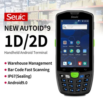 Seuıc 4G El PDA Android 9.0 POS Terminali Dokunmatik Ekran 2D Barkod Tarayıcı Kablosuz Wifi Bluetooth Tarayıcı El Terminali