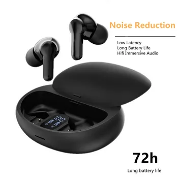 TWS kablosuz bluetooth Kulaklık Gürültü İptal İş Kulaklık Su Geçirmez Spor Dokunmatik Kontrol Oyun Kulaklık Uzun Bekleme
