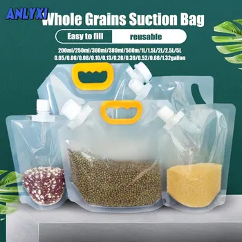 Tahıl Nem geçirmez Mühürlü Çanta Şeffaf saklama çantası s Böcek geçirmez Kalınlaşmış Taşınabilir Gıda sınıfı saklama çantası kilitli torba