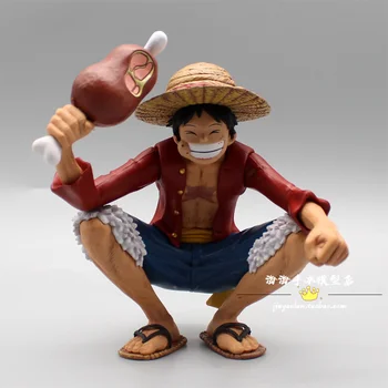 Tek Parça Anime Figürleri Çömelme Maymun D. Luffy Koa Sanat Kral Şekli Pvc Aksiyon Figürü Dekorasyon Modeli Oyuncaklar Çocuklar İçin hediye