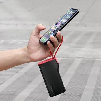USB C Güç Bankası İphone 13 Serisi Dahili 2 Kablo Taşınabilir Şarj Cihazı 10000mAh harici pil İçin Samsung OPPO VİVO
