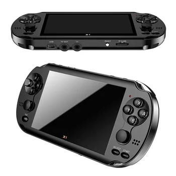 X1 Oyun Konsolu PSP 4.3 inç Oyun Konsolu Nostaljik Klasik Çift Sallamak Oyun Konsolu 8G Dahili 10,000 Oyunları 8/16/32/64 Bit