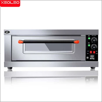 XEOLEO Elektrikli Fırın pişirme fırını pizza fırını Makinesi Paslanmaz Çelik Ticari Ekmek Pişirme Makinesi Zamanlayıcı fırın ekipmanları 3200W