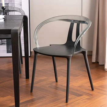 Yemek Odası Sırt Desteği Sandalyeler Kol Dayama Taşınabilir Metal Bacaklar Bahçe Sandalyeleri Kolu Ücretsiz Kargo Sillas İç Dekorasyon