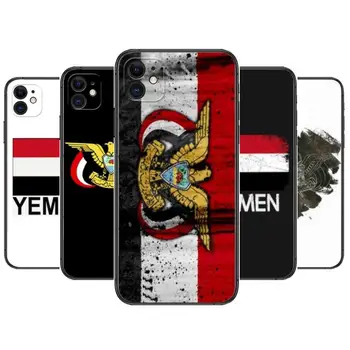 Yemen Bayrağı Telefon Kılıfları iphone 13 Pro Max durumda 12 11 Pro Max 8 artı 7 artı 6S XR X XS 6 mini se cep