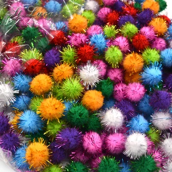 Yeni 50 adet/grup 15mm karışık renk polyester pom pom topu konfeksiyon ev noel partisi zanaat dekorasyon DIY aksesuarları malzeme