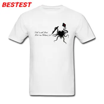 Yeni Coming T-shirt Erkekler Tops T Gömlek Ölümsüz Lovecraft Ahtapot Tişörtleri %100 % Pamuk Kısa Kollu Tasarım Tee Gömlek Cthulhu Baskı