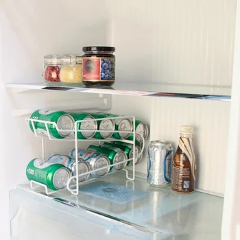 Yeni Mutfak Buzdolabı İçecek Soda Raf Bira Kola Kutusu Depolama Rafı Katı Bitirme Rafı İçecek Kutusu Depolama Rafı 1 ADET