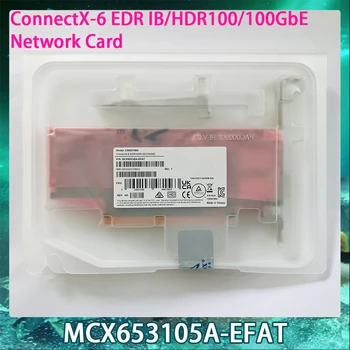 Yeni NIC CX653105A MCX653105A-EFAT ConnectX-6 EDR IB/HDR100 / 100GbE Tek Bağlantı Noktalı Ağ Kartı Mükemmel Çalışır Hızlı Gemi