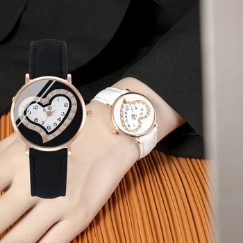 Yeni Tasarım Sevgilisi Saatler Hediye kadın Seksi İzle Kırmızı Lüks Dijital Elmas Kuvars Kol Saati Best seller Bayanlar izle Timepiece