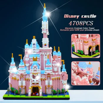 yaratıcı peri masalı yapı TUĞLA mikro elmas blok dünyaca ünlü şehir Fairyland Kale nanobrick oyuncak koleksiyonu kız hediye İÇİN