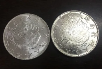 Çin İmparatorluğu Zhili eyaleti (Chihli) Dolar Gümüş Kaplama Kopya Para 2 Farklı Tip