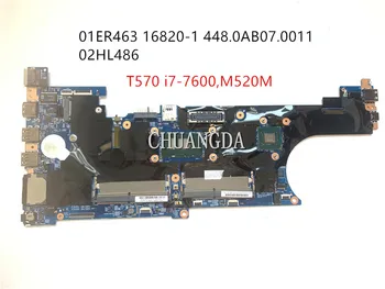 ı7 - 7500 M520M İÇİN P51s Lenovo ThinkPad 01ER463 Orijinal Bağımsız Anakart 16820-1 448.0AB07. 0011