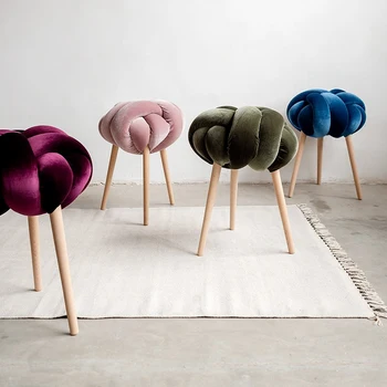 мебель для дома стул Nordic Makeup Stool Creative Low Stools Household Furniture Personality Sitting Room Sofa Chair Bow Chair